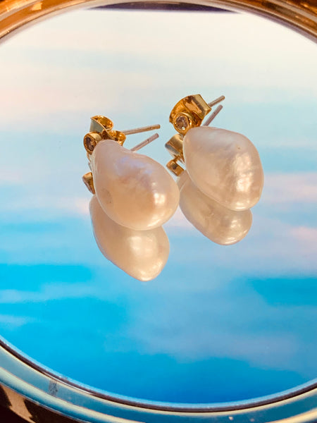 Daily Bold Fresh Water Pearl Earrings