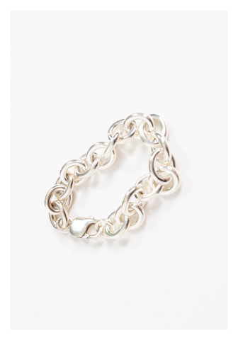 925 Silver Bold Oval Chain Bracelet