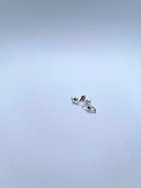 925 Silver Simple Twisting Earrings