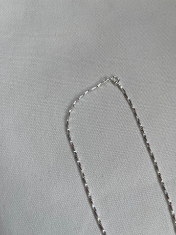 925 Silver Twisted Snake Necklace