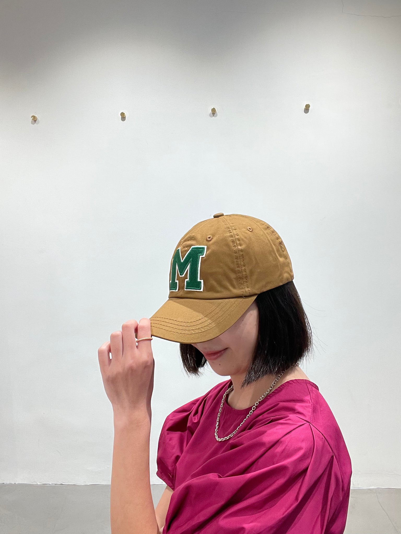 Embroidered M Cap Mud