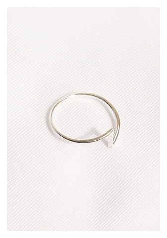 925 Silver Simple Line Ring - whoami