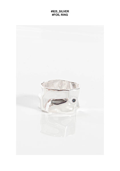 925 Silver Foil Ring