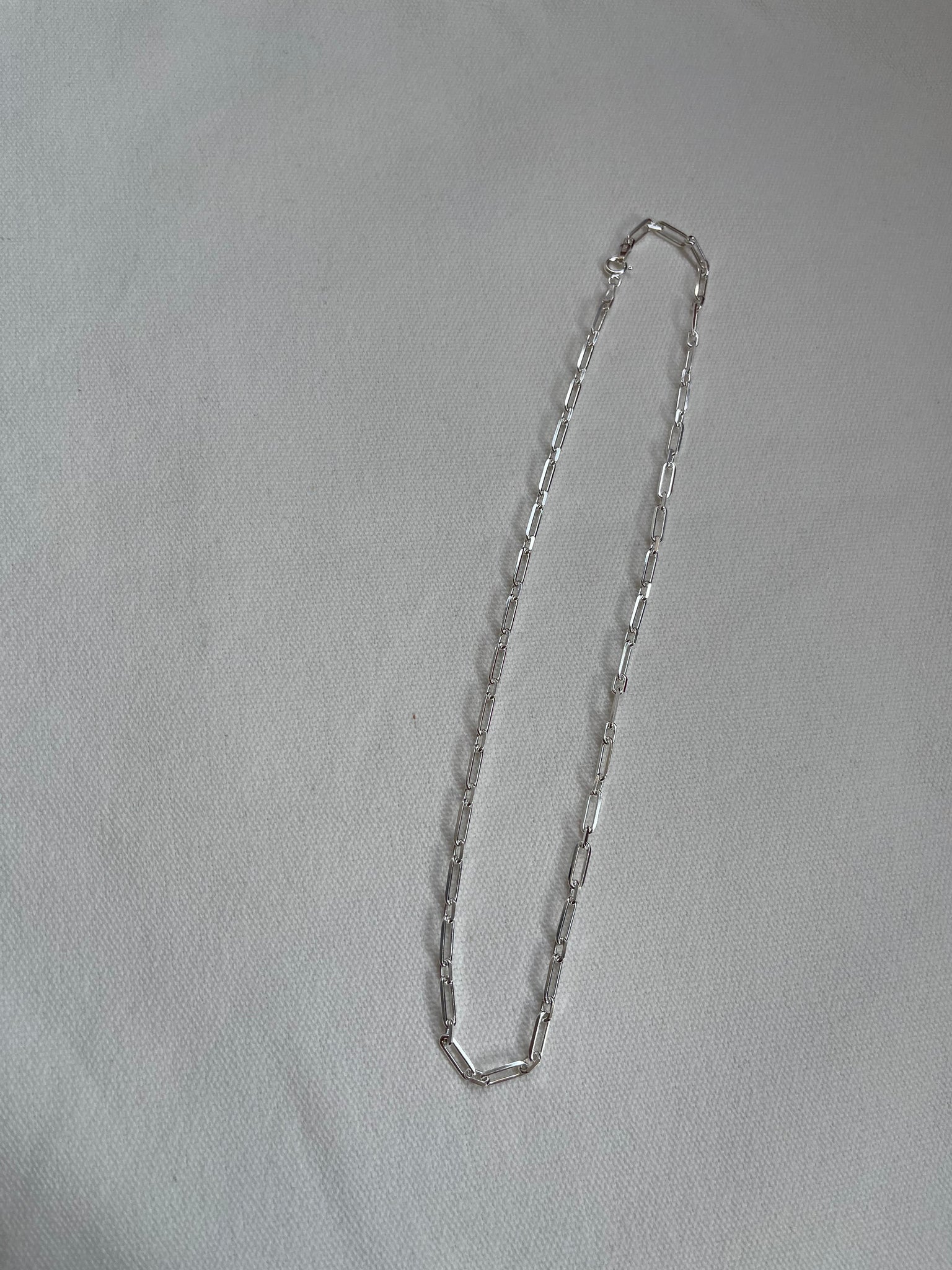 925 Silver Long Clip Necklace