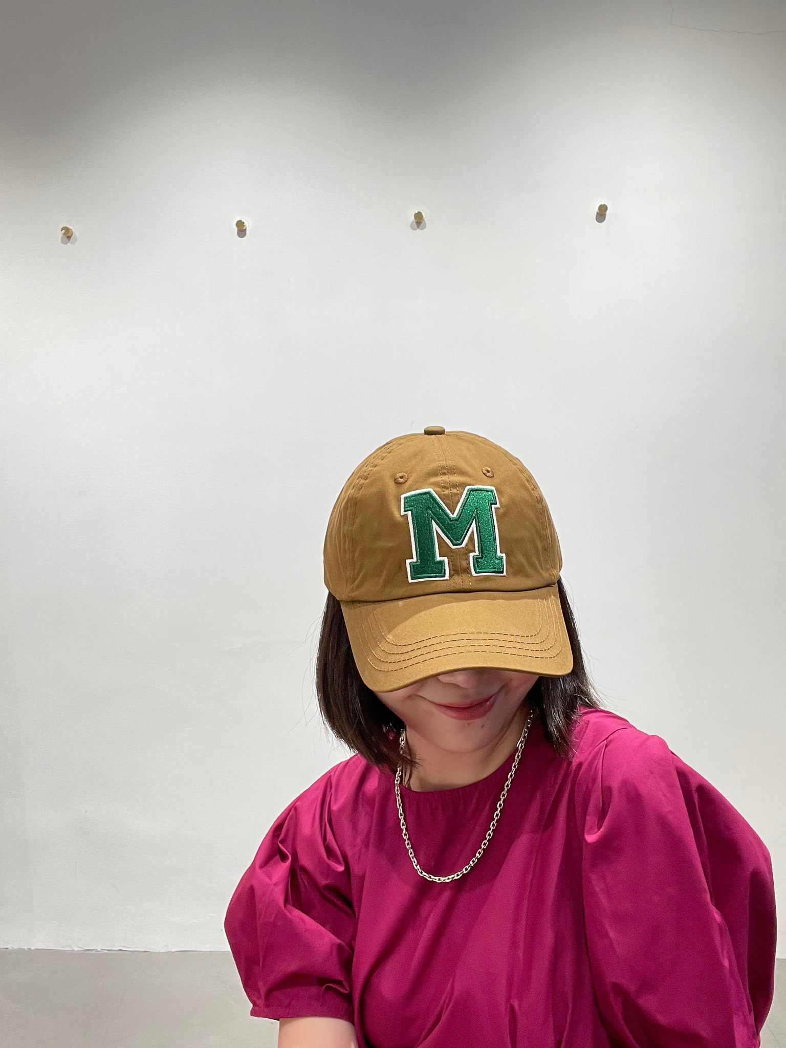 Embroidered M Cap Mud