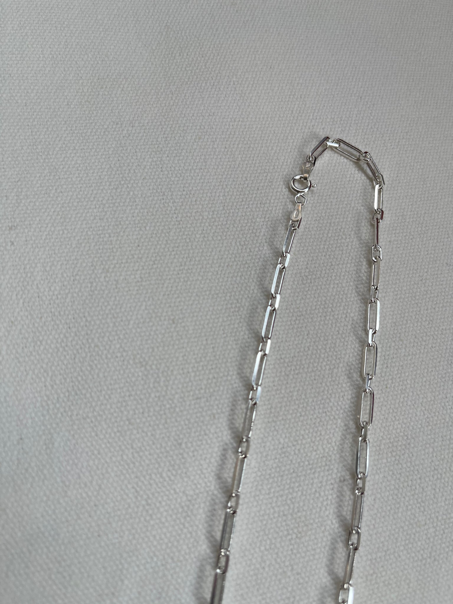 925 Silver Long Clip Necklace