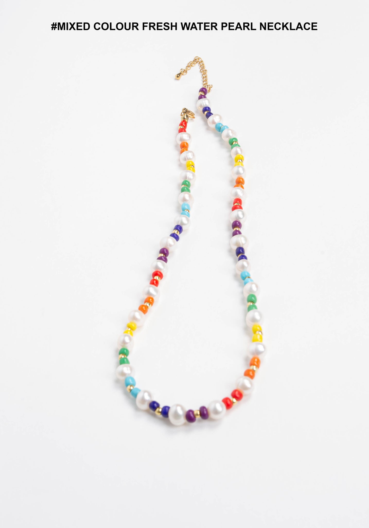 Mixed Colour Fresh Water Pearl Necklace