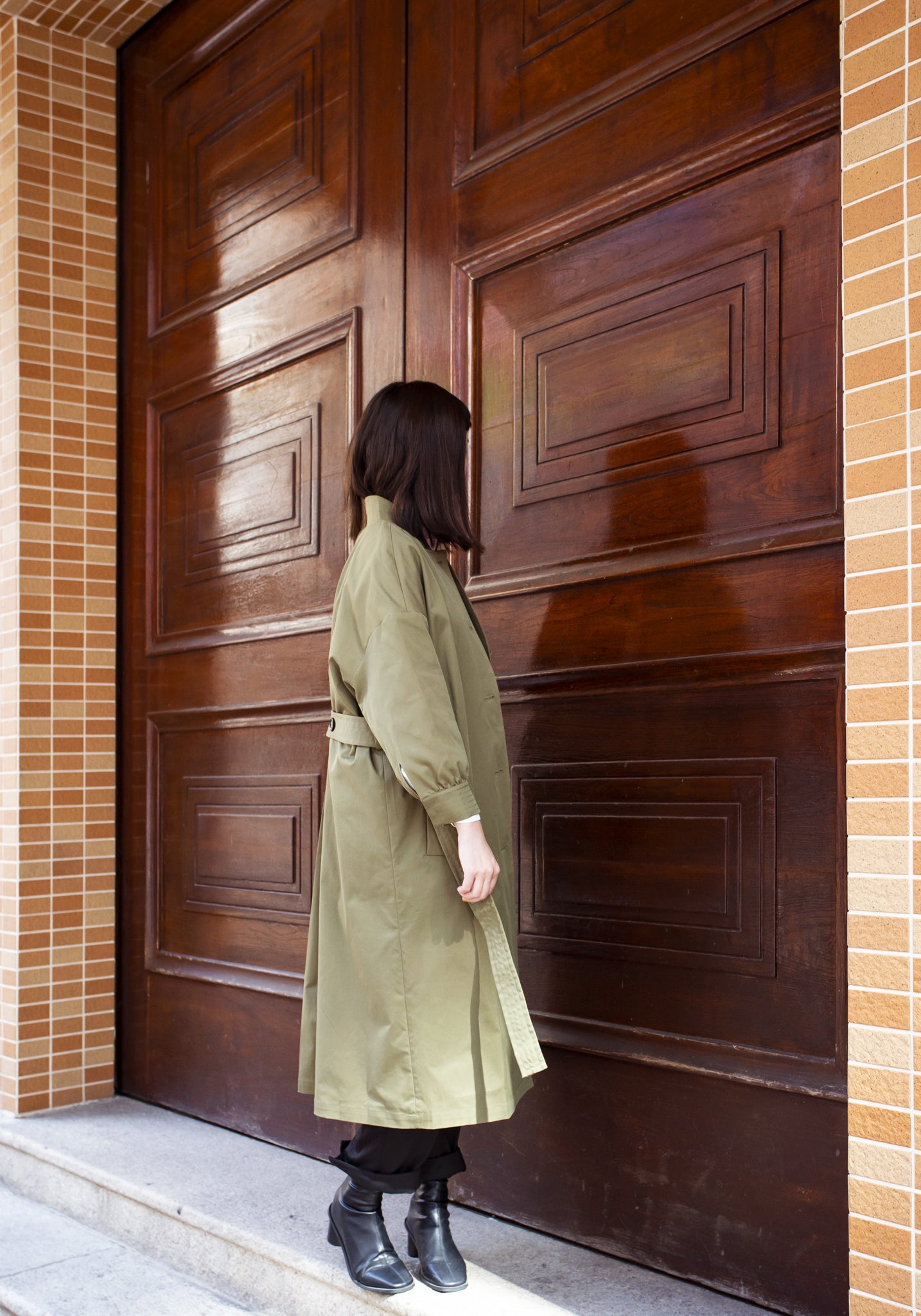 Catch Up With Me Coat Military Green - whoami