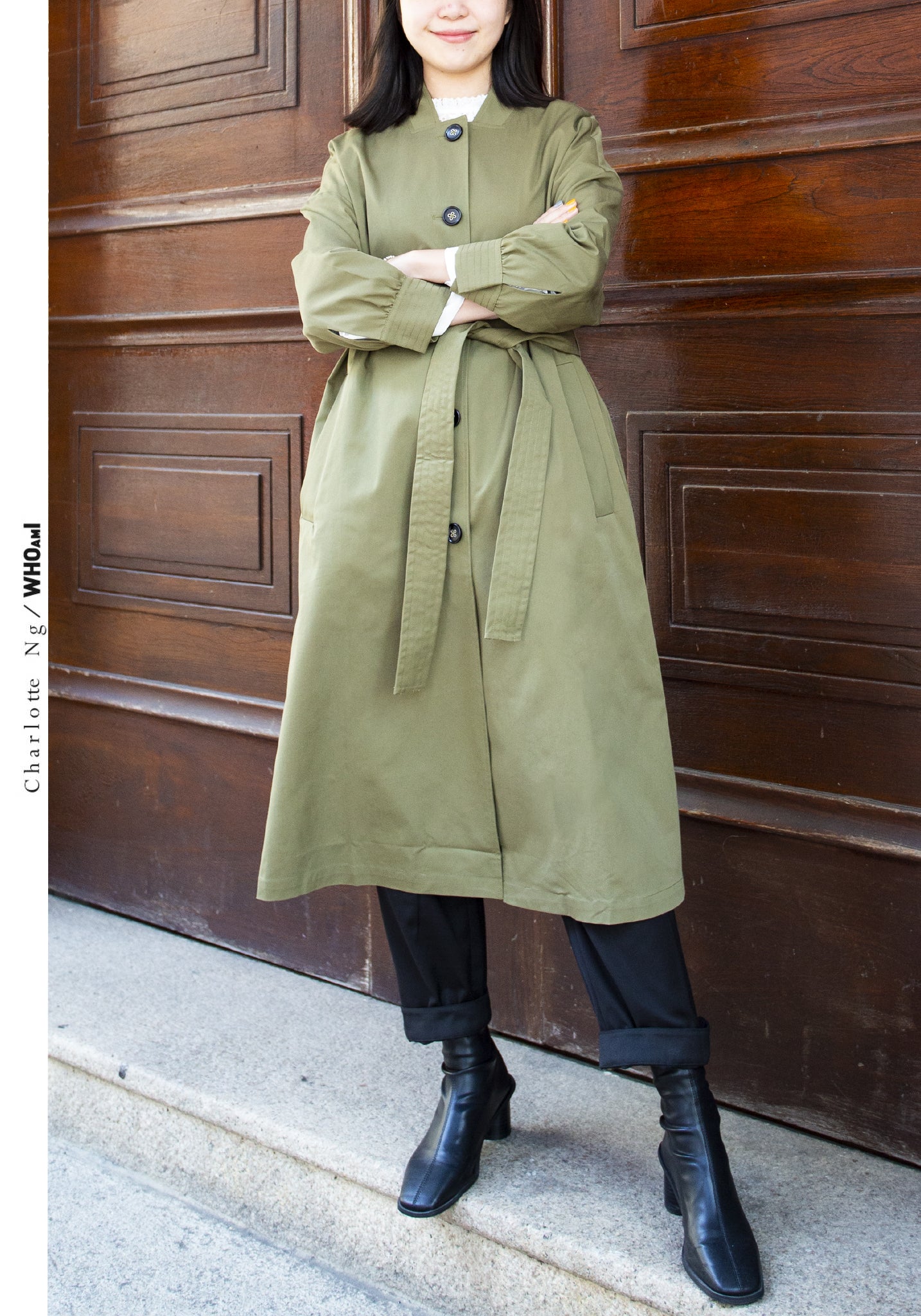 Catch Up With Me Coat Military Green - whoami