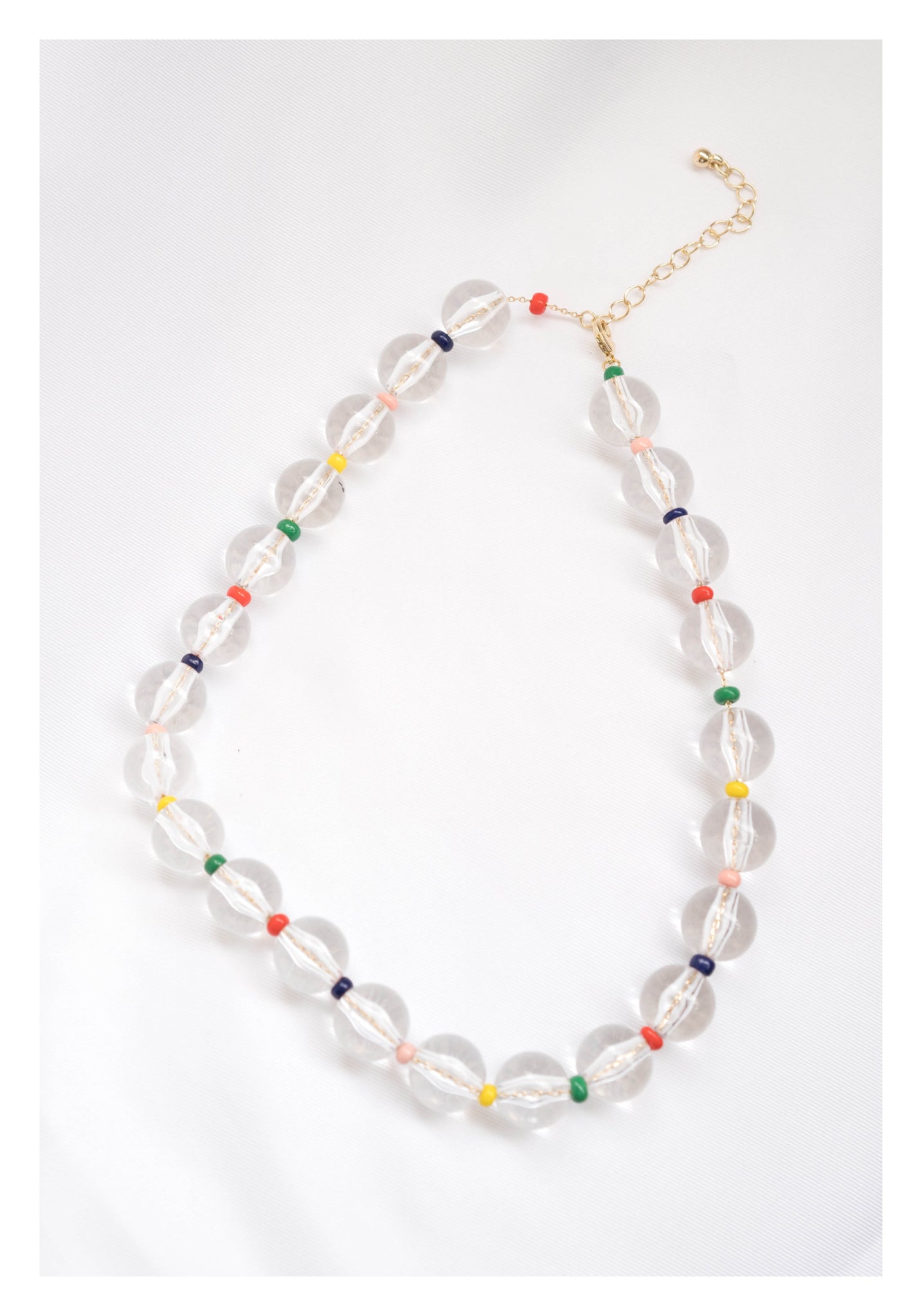 Colourful Beads Marble Necklace - whoami