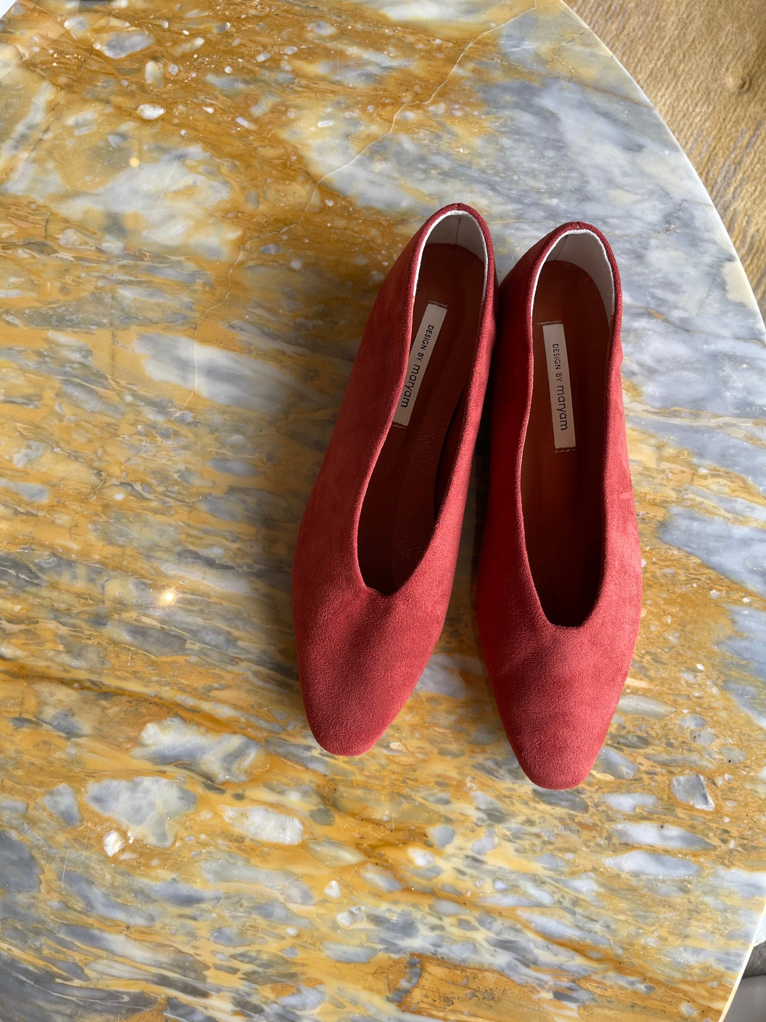 Sample Daily Suede Flats Brick