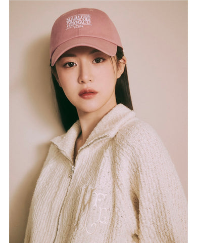 MARITHE SMALL CLASSIC LOGO CAP PALE PINK
