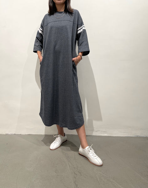 Sporty Causal Dress Charcoal