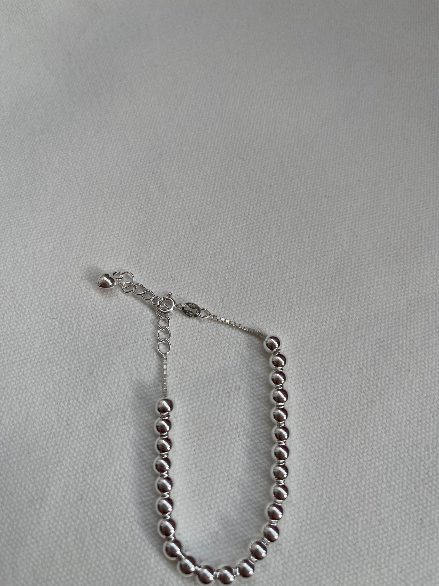 925 Silver Classic 5mm Beads Bracelet