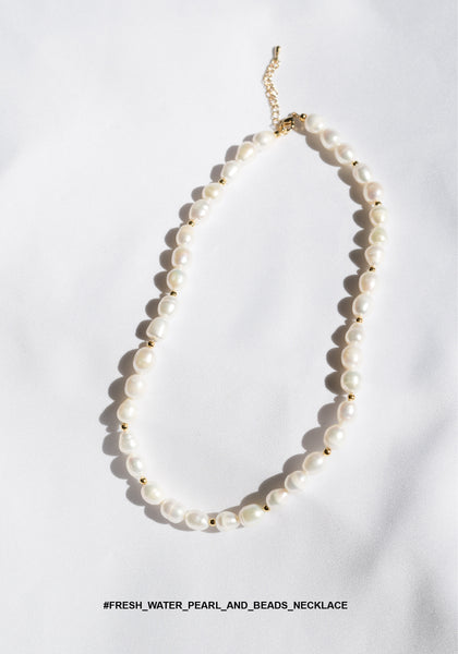 Fresh Water Pearl And Beads Necklace - whoami