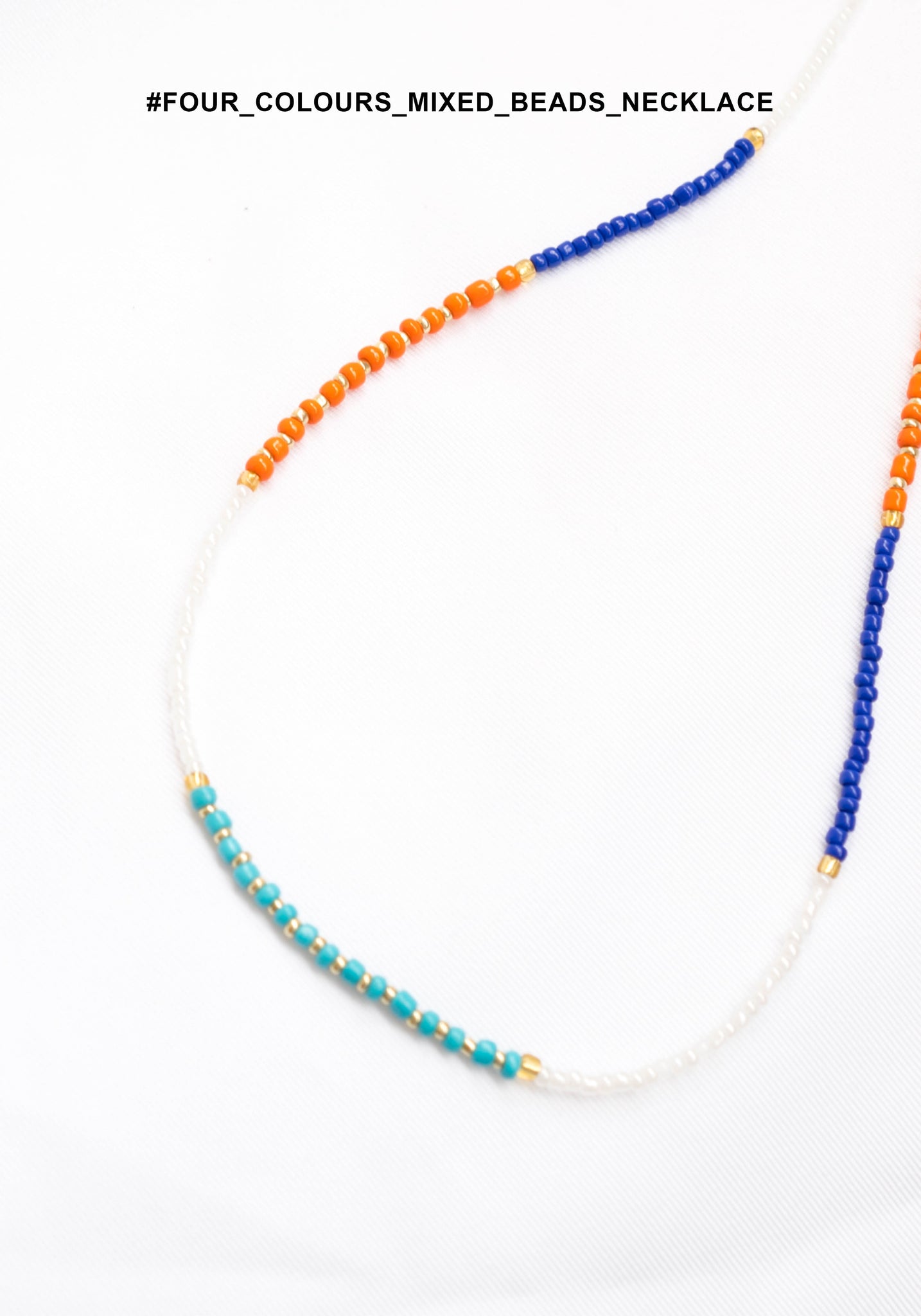 Four Colours Mixed Beads Necklace - whoami