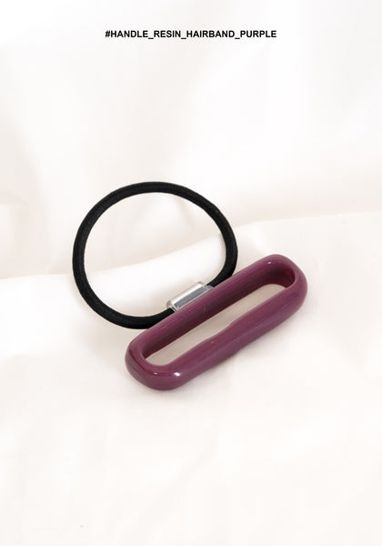Handle Resin Hairband Purple - whoami