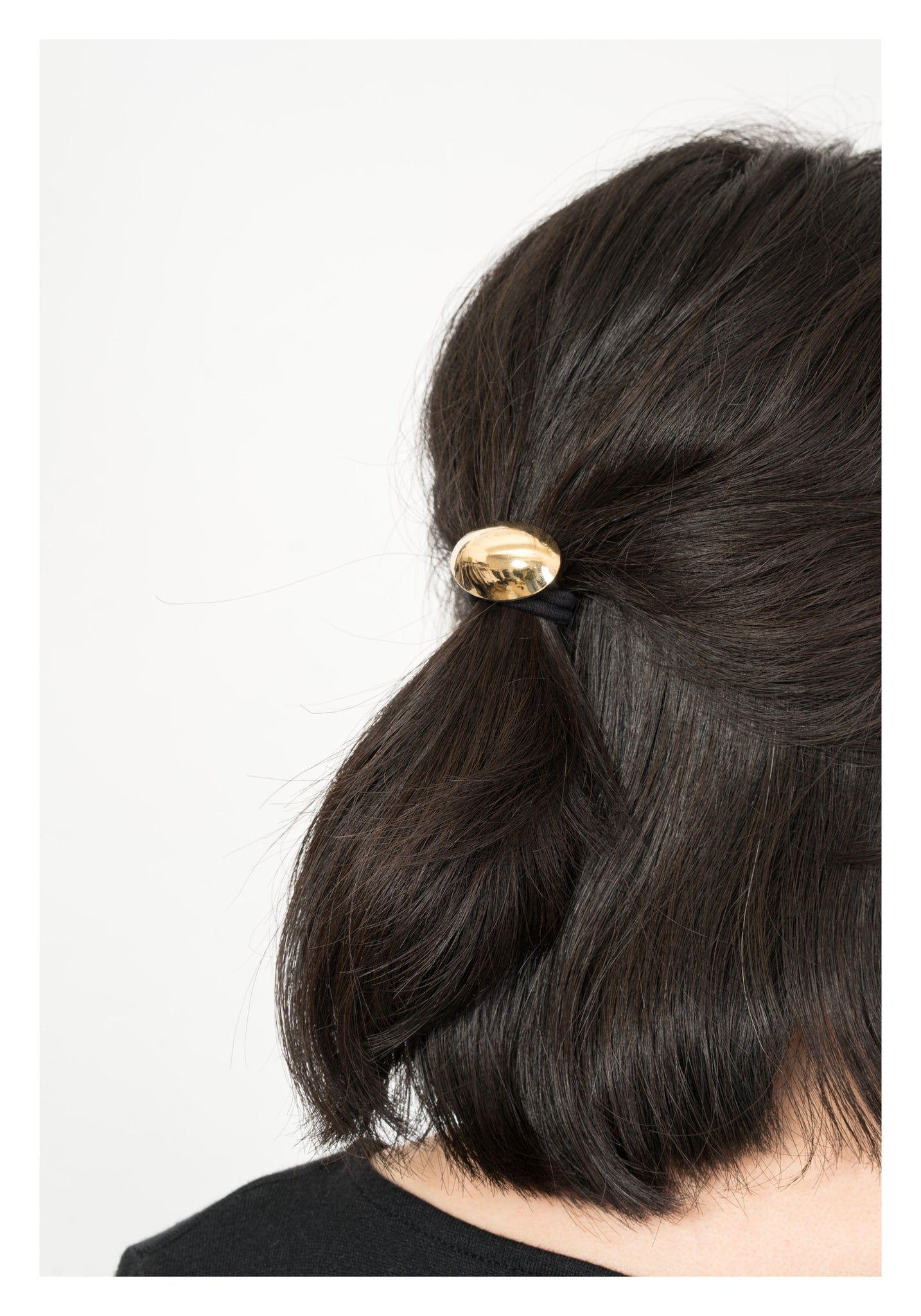 Half Round Ellipse Hairband Gold - whoami