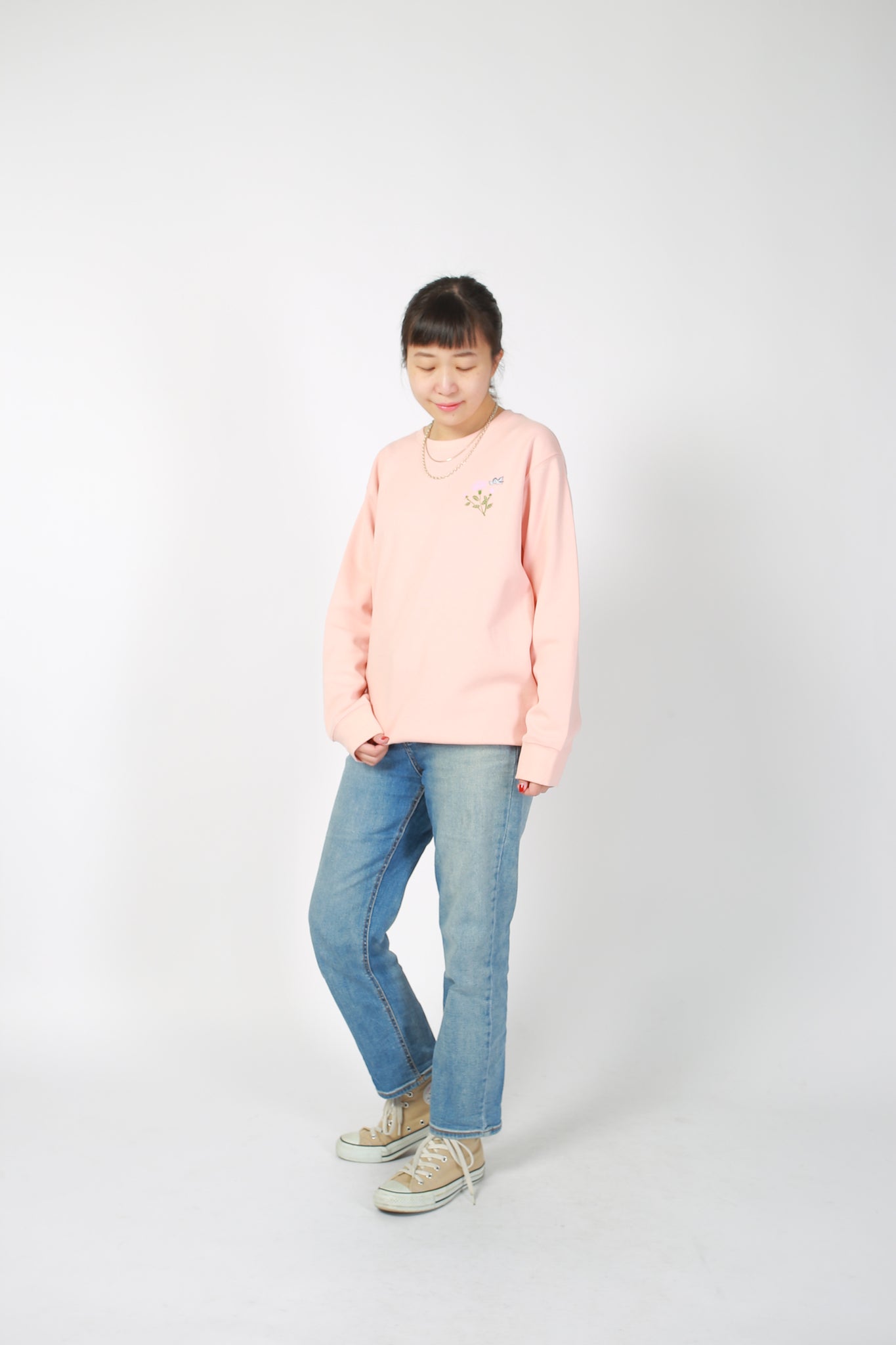 1537 Flower Aurore Sweater Pink