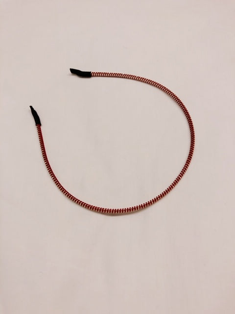 Thin Beads Banding Headband Red - whoami