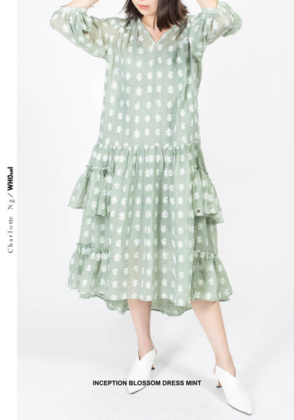 INCEPTION Blossom Dress Mint