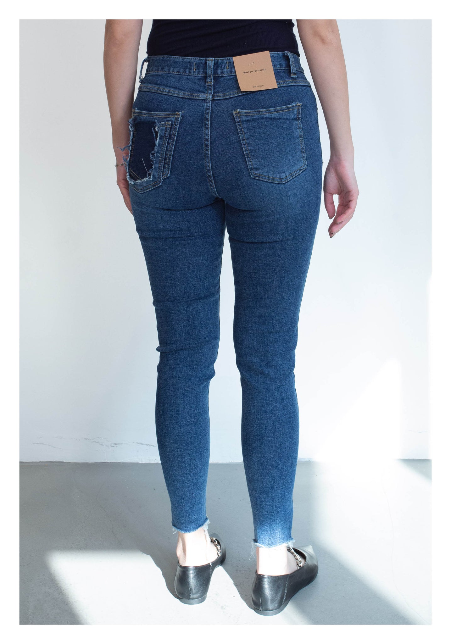 Washed Daily Skinny Jeans Blue - whoami