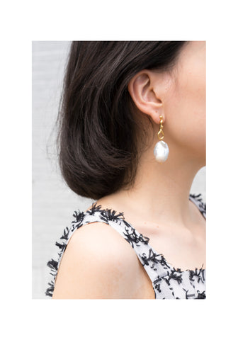 Bold Baroque Pearl Dripping Earrings - whoami