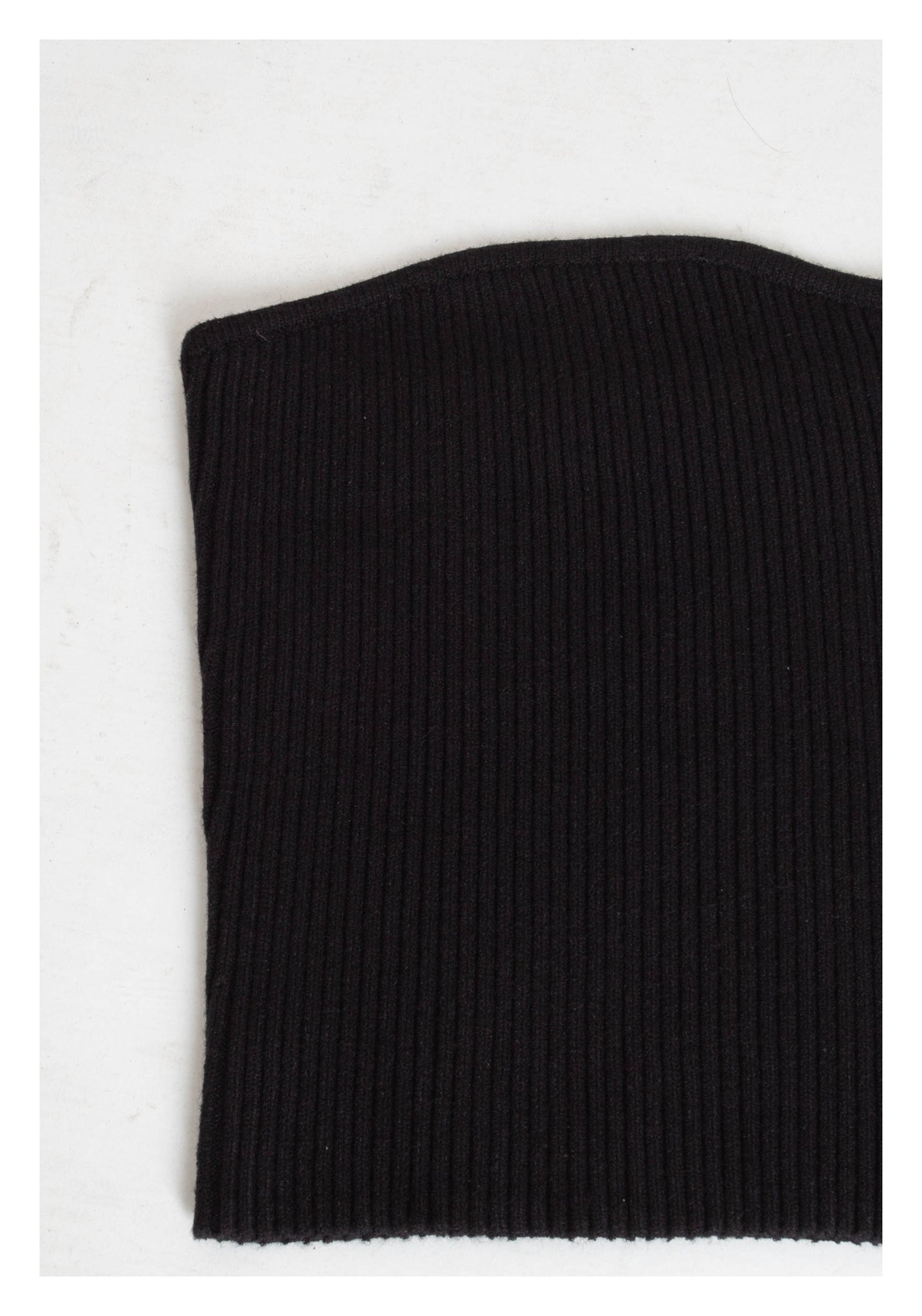 Knit Tube Top Black - whoami