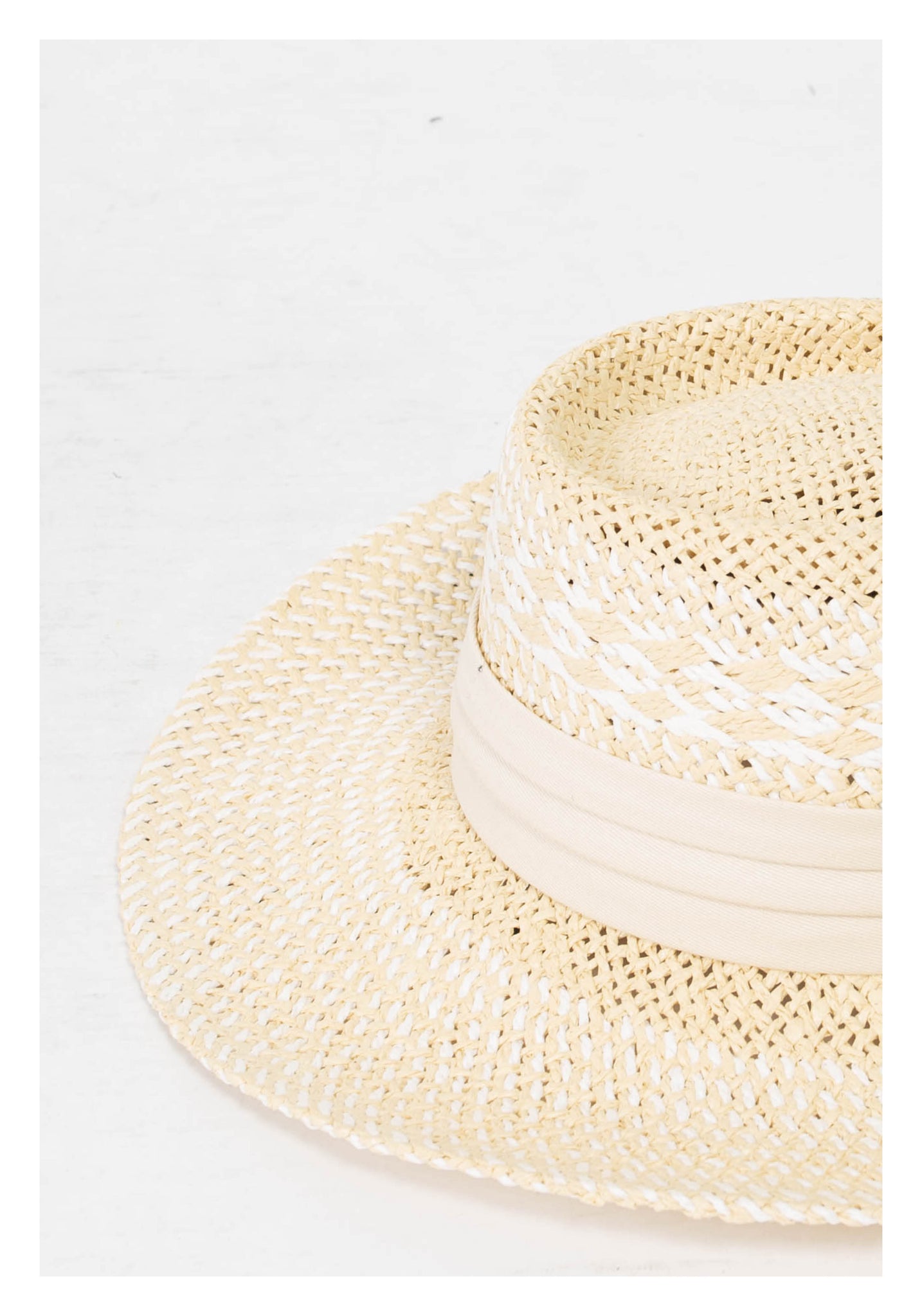 Morocco Rem Straw Hat White