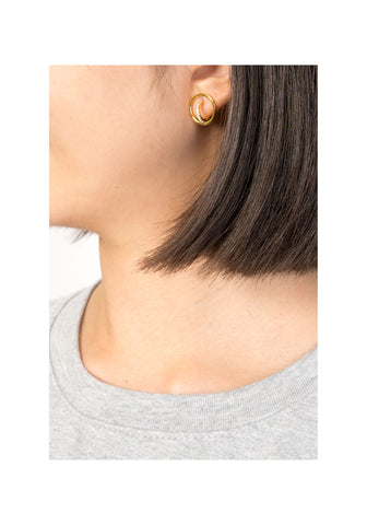Sparkle Orbit Earrings Gold - whoami