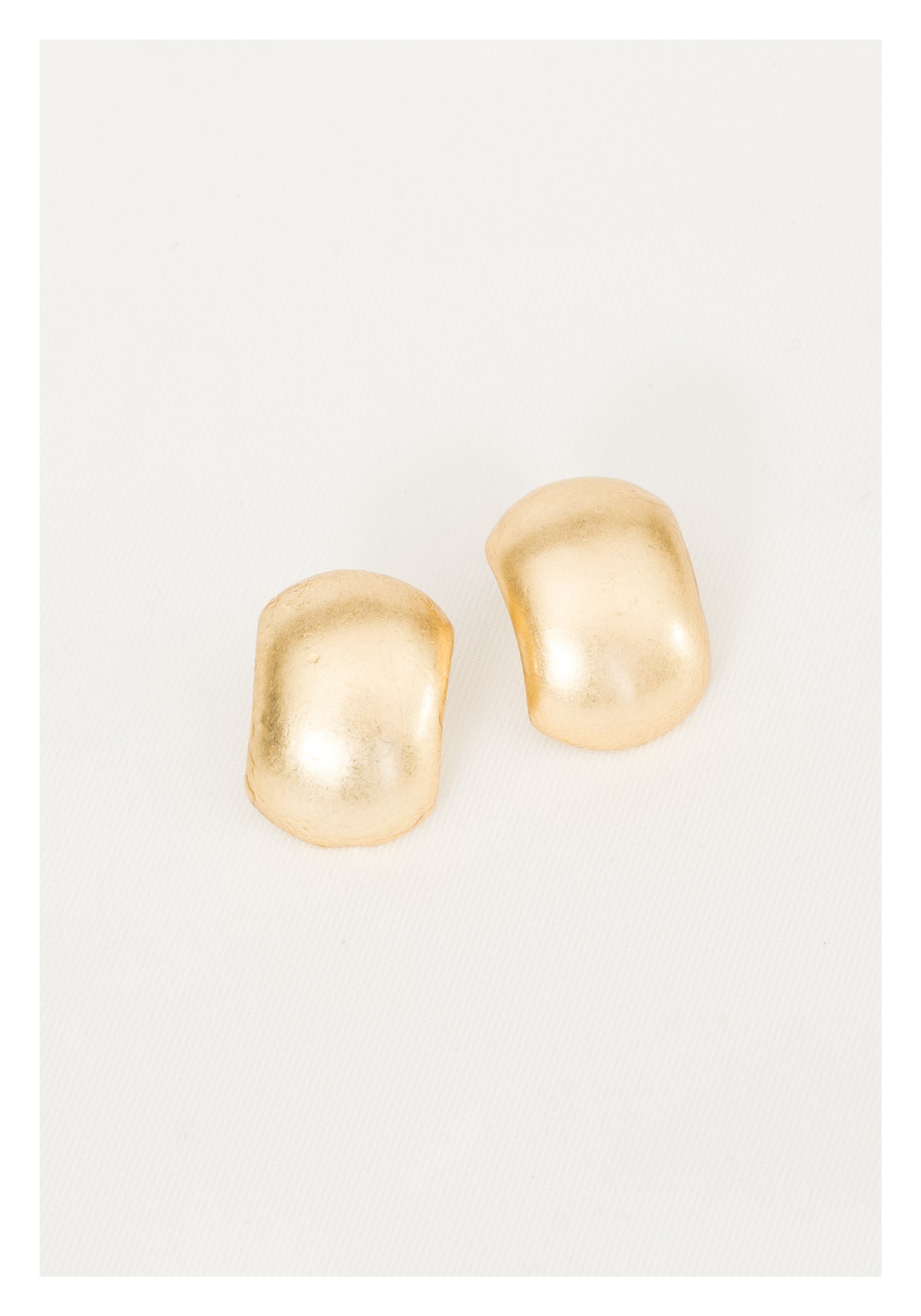 Round Curve Earrings Gold - whoami