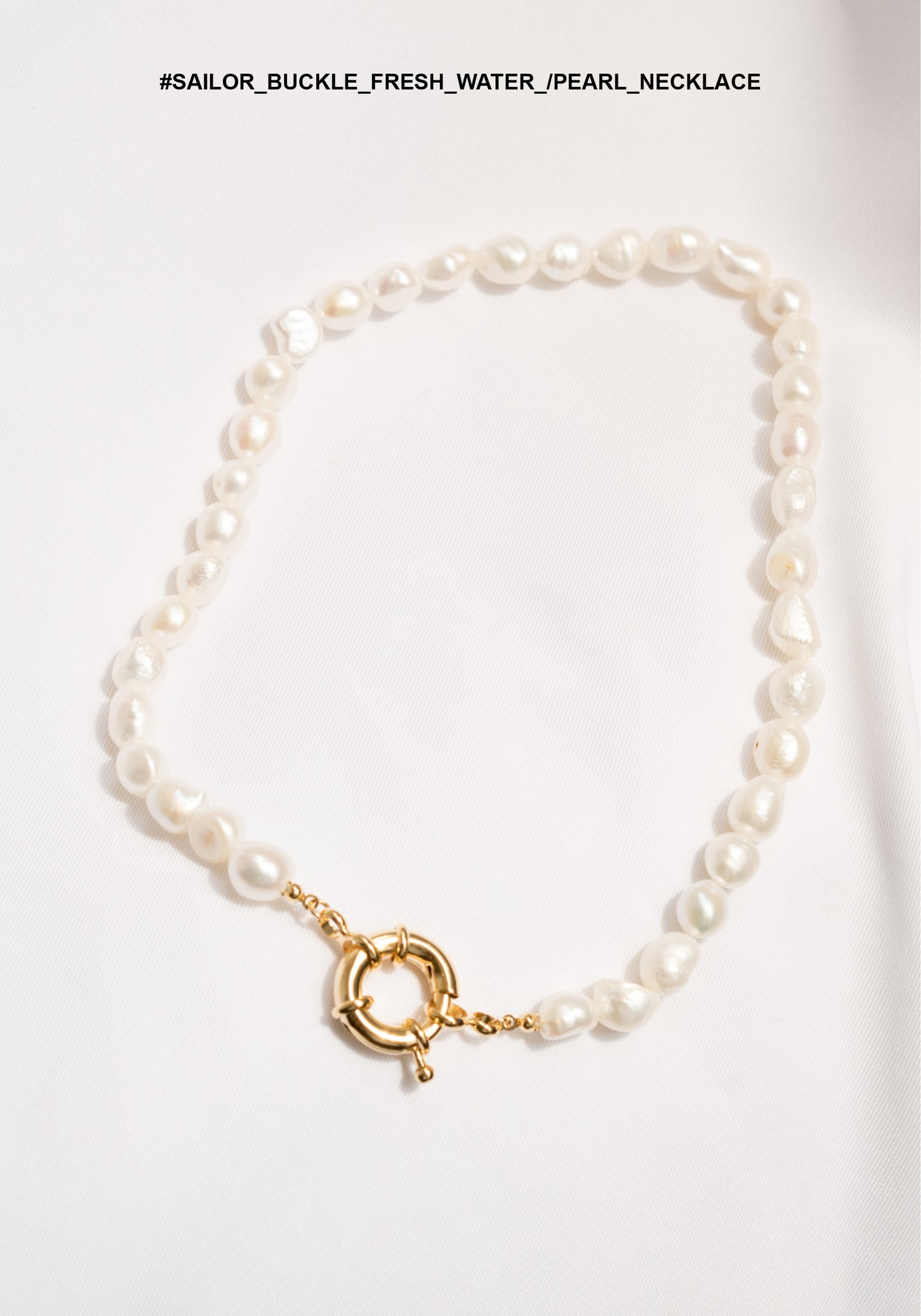 Sailor Buckle Fresh Water Pearl Necklace - whoami