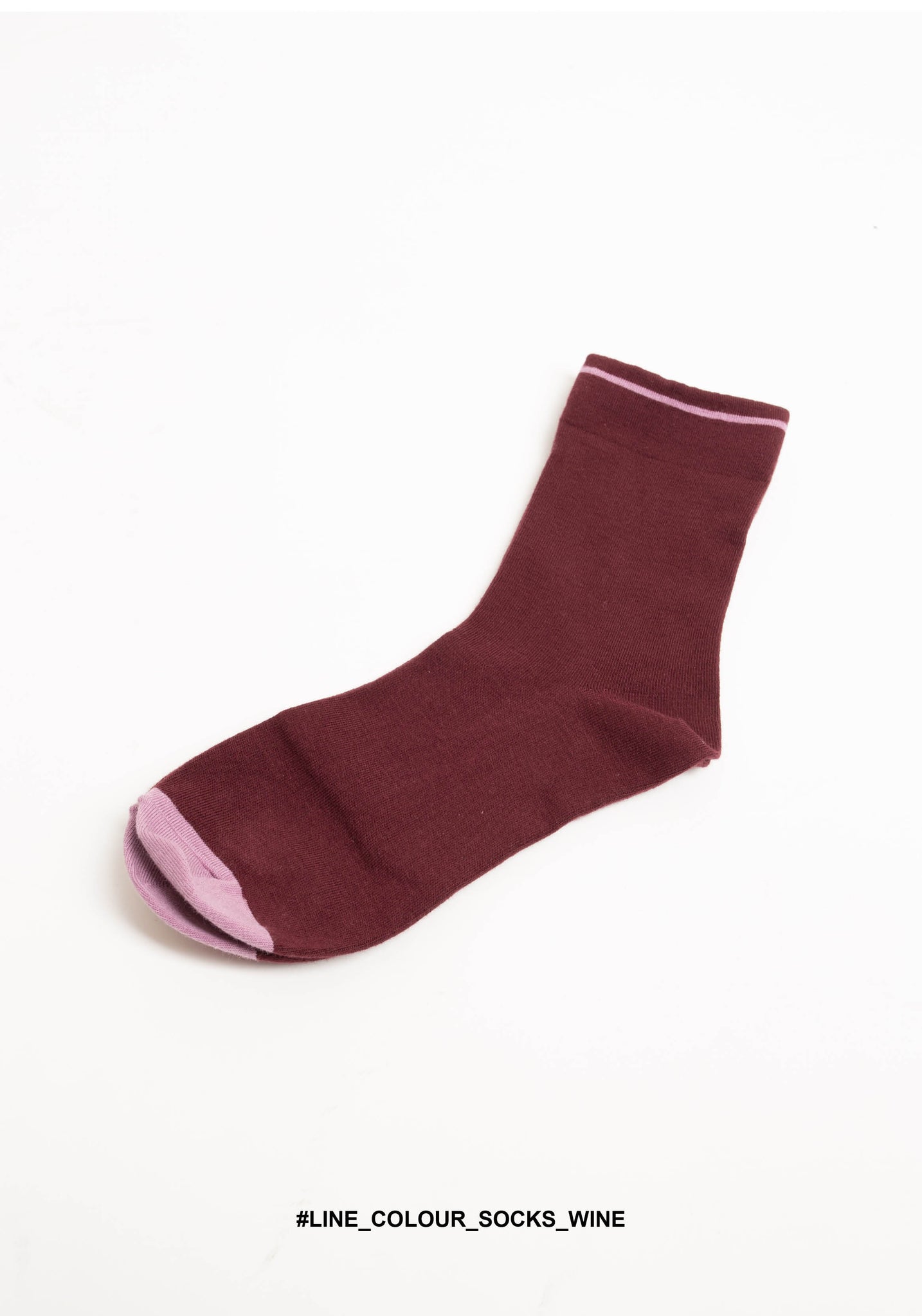 Line Colour Socks Wine - whoami