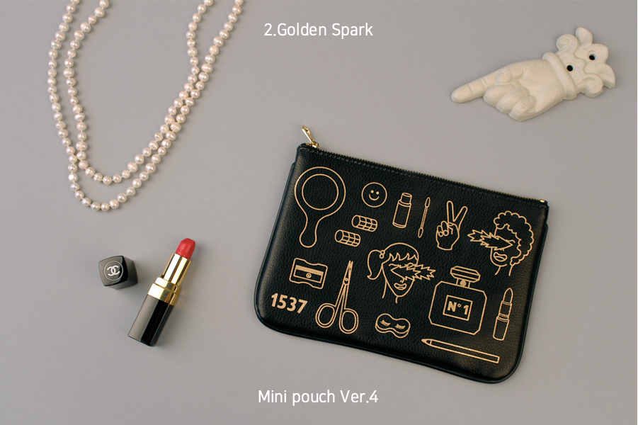 Golden Spark Mini Pouch - whoami