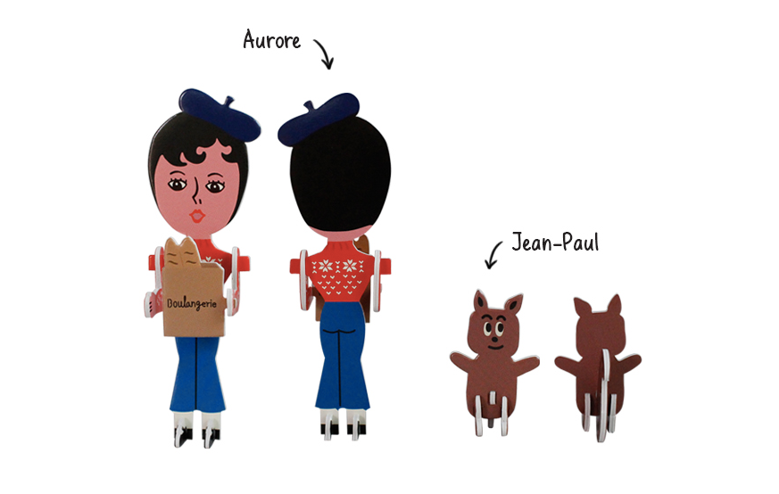 Paper Toy Aurore And Jean Paul - whoami