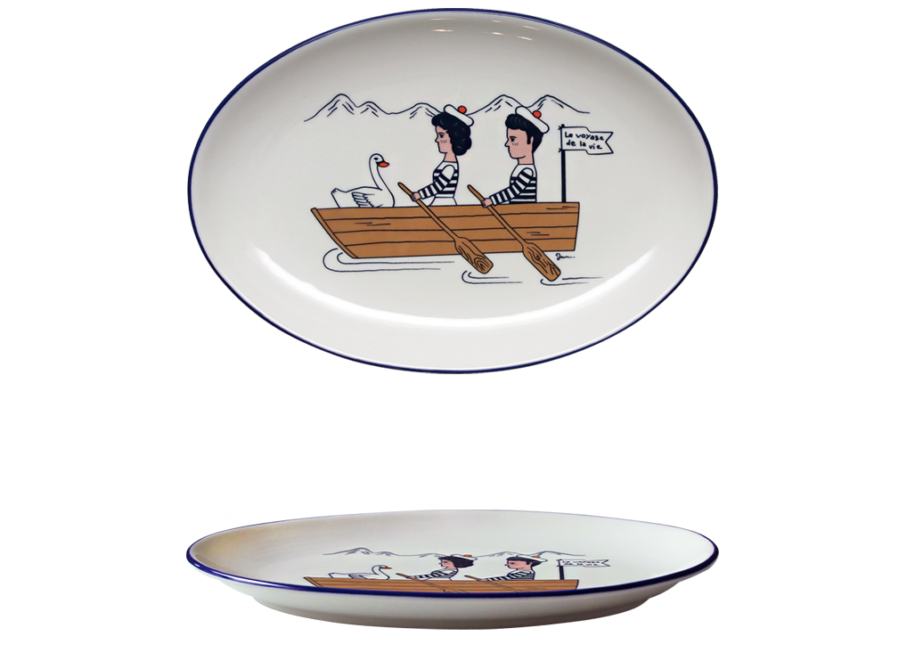 Oval Plate Voyage Small - whoami