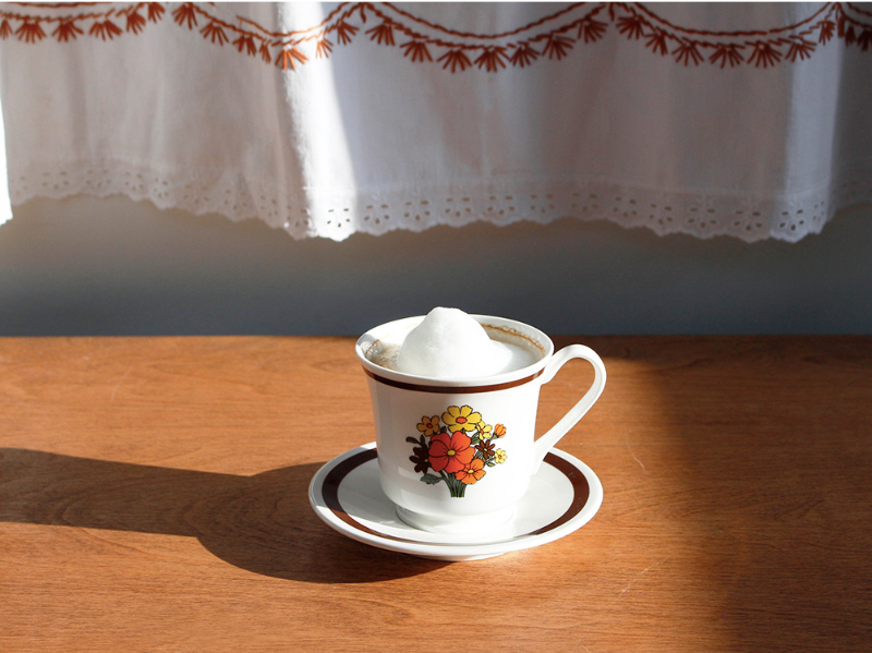 CUP AND SAUCER Vintage Bouquet - whoami