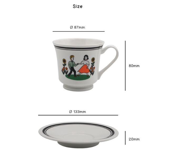CUP AND SAUCER Milkmaid - whoami