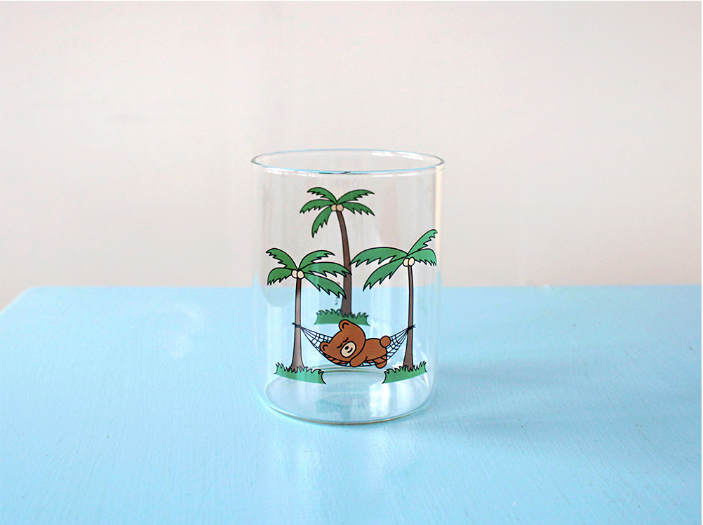 HR GLASS CUP - Teddy’s Vacation