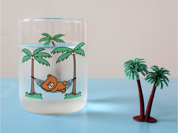 HR GLASS CUP - Teddy’s Vacation
