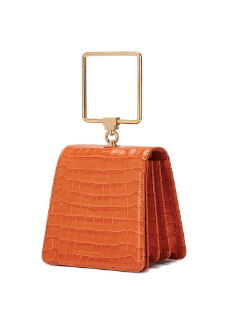 PUMP HANDLE TRIANGLE orange croc matisse