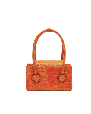 GRANDMA MINI ROLLED HANDLE orange lizard