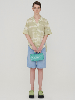 ZIPPER SMALL tennis blue crinkle