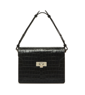 VINTAGE BRICK MATISSE black croc mastisse