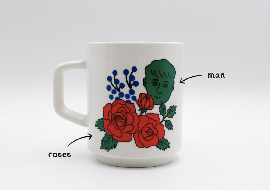Man And Roses Mug - whoami