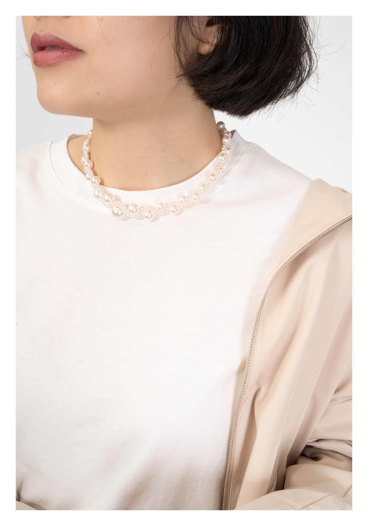 Wavy Faux Pearl Necklace - whoami