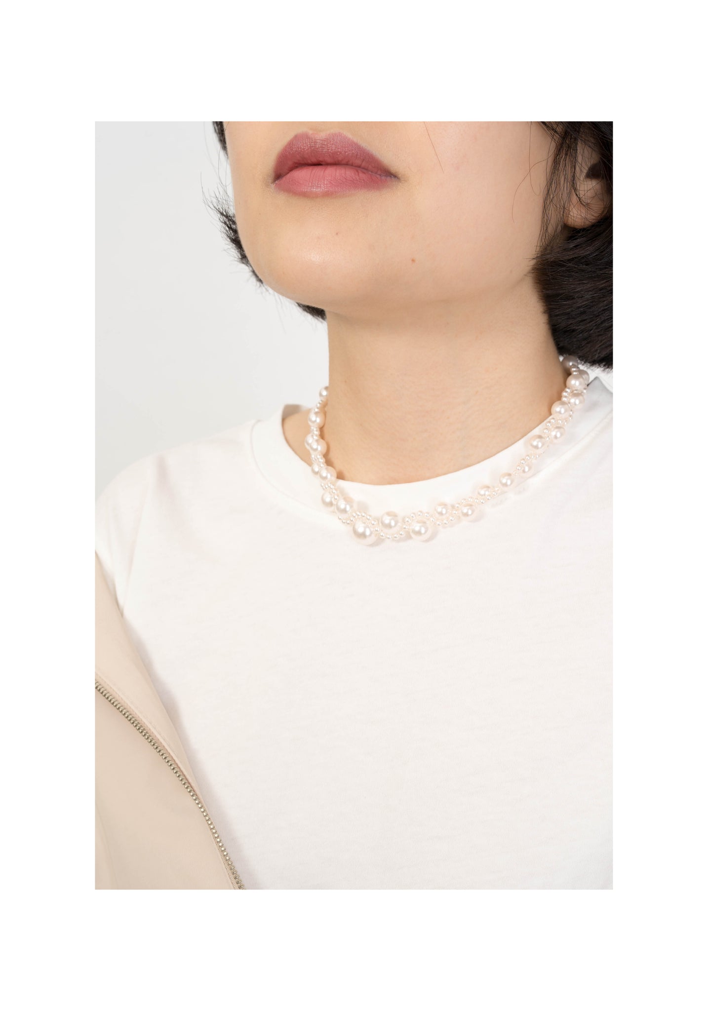Wavy Faux Pearl Necklace - whoami