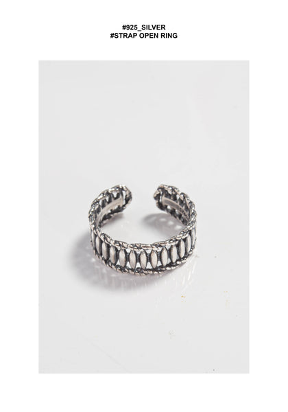 925 Silver Strap Open Ring