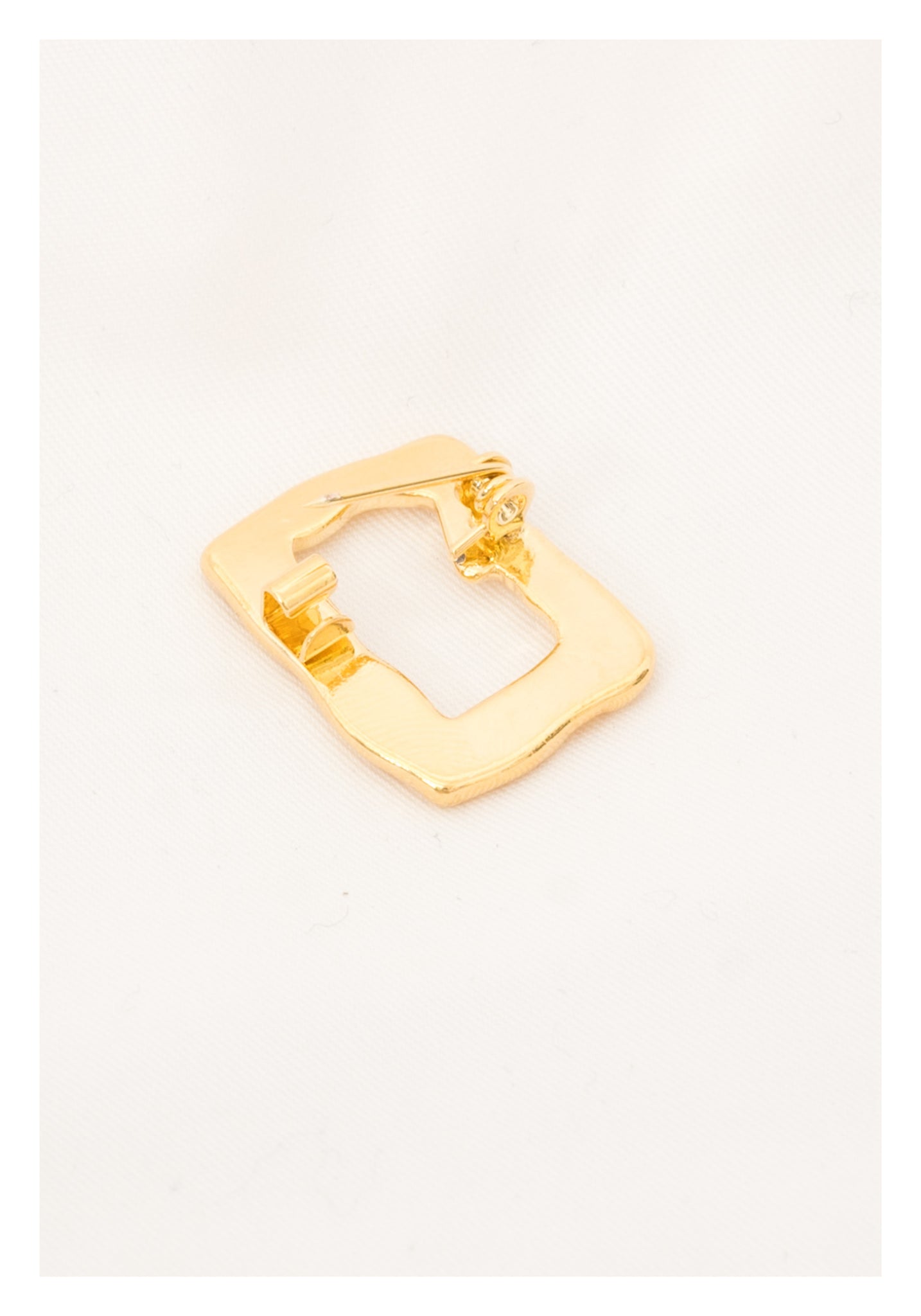 Texture Rectangle Frame Brooch - whoami