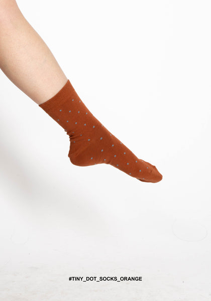 Tiny Dot Socks Orange - whoami